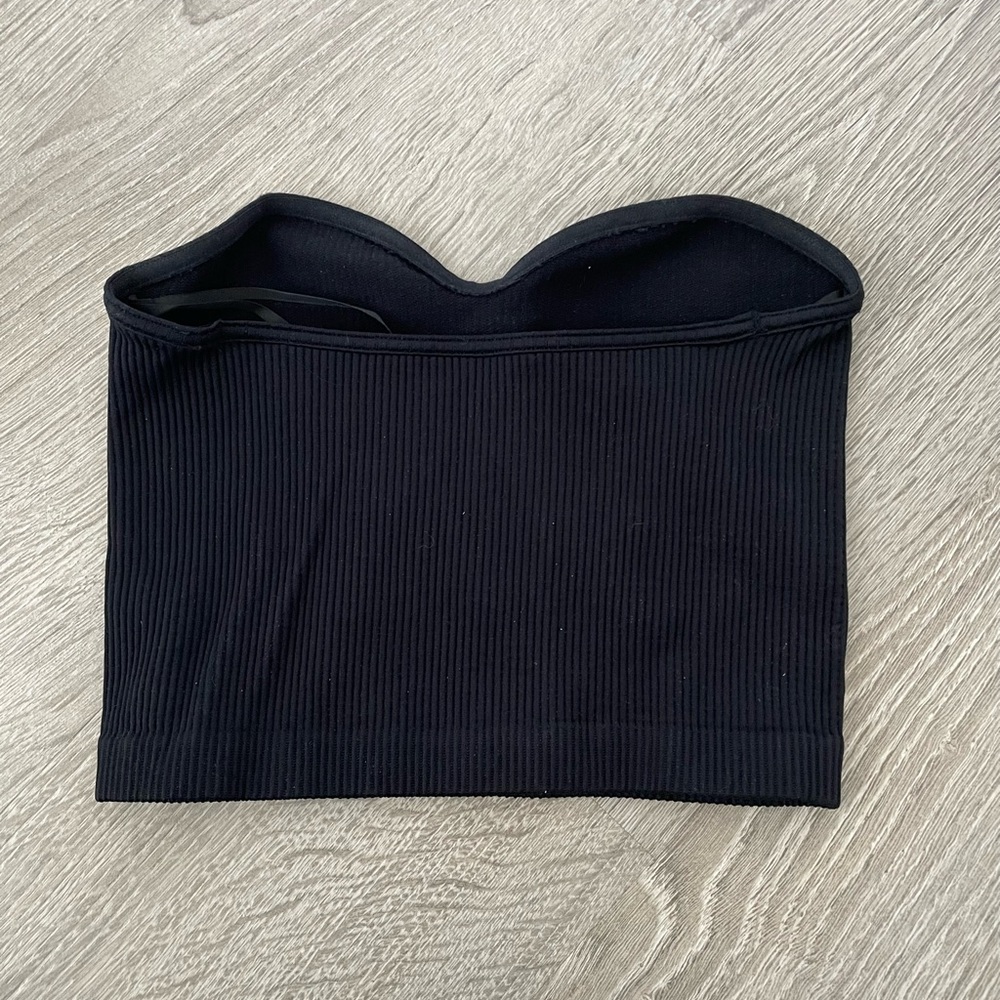 Dynamite Ribbed Tube Top - Picture 2 of 3